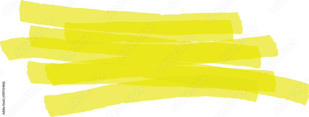 Poster parallel strokes of vibrant yellow highlighter ink create a dynamic and eye catching design element,