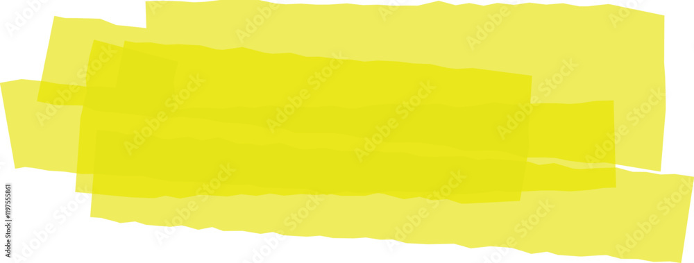 Poster overlapping irregular fluorescent yellow stripes create a vibrant and dynamic abstract composition, 