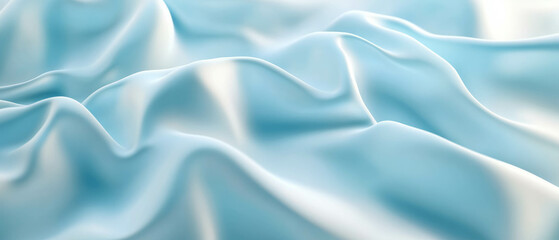 Obraz premium Soft light blue gradient fabric texture creating a calming and serene visual effect