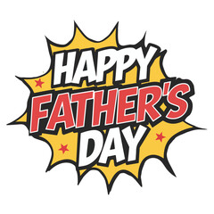 Happy Father's Day typography design.eps