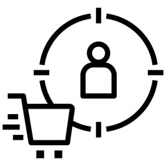personalization outline style icon