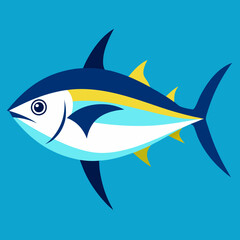 vector illustration of tuna fish