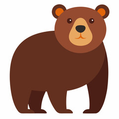brown bear vector