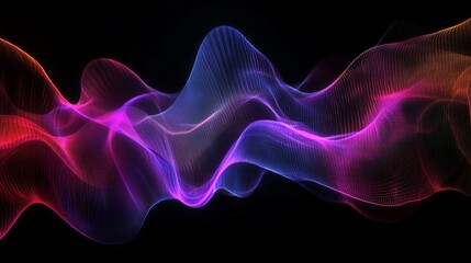 Obraz premium Dynamic Abstract Wave Design - Vibrant Colors and Lines