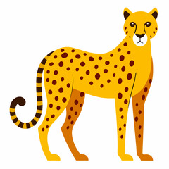 cheetah cartoon isolated