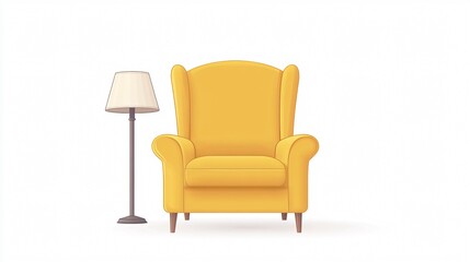 Modern chair and lamp design for stylish interior home decor