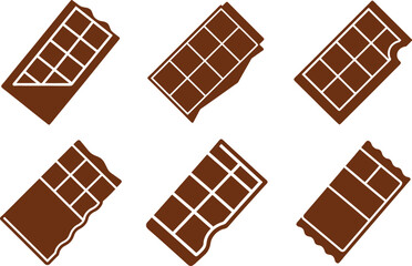 chocolate, bar, icon ,silhouette,