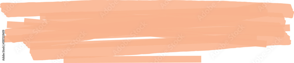 Poster wide light orange marker stroke creating a vibrant horizontal stripe, perfect for highlighting text 
