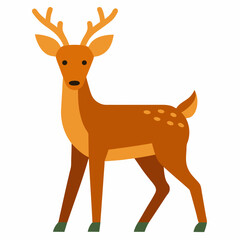 deer cartoon isolated