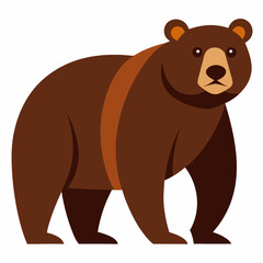 grizzly bear vector illustration