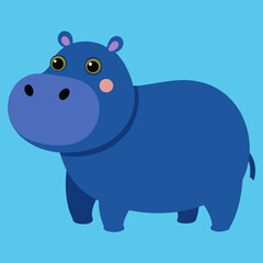 hippopotamus vector art