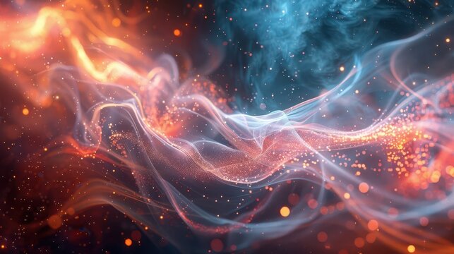 Quantum electrodynamics sparkles with radiant energy, as photons and electrons engage in a dazzling interplay of color and charge. 