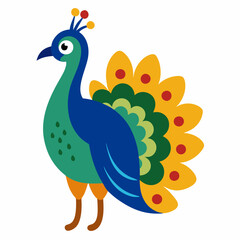 peacock vector illustration