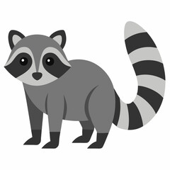 raccoon vector illustration © UtsoMondal