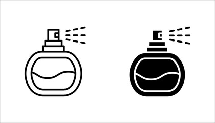 perfume icon set, on a white background.