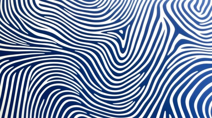 Abstract Blue and White Line Pattern Design