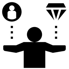 value glyph style icon