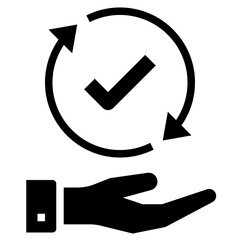 validation glyph style icon