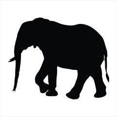 elephant silhouette vector