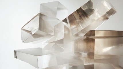 Abstract Geometric Crystal Structure - Modern Architectural Design
