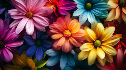 Stunning Colorful Flowers in a Vibrant Arrangement