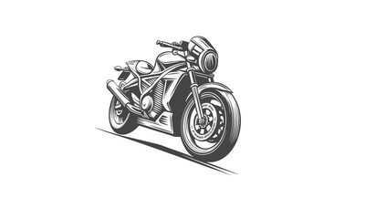  A motorcycle vector silhouette is a simplified, flat graphic representation of a motorcycle, focusing on its basic shape and key features like the frame, wheels, handlebars, and exhaust. © Sabbir Hossain