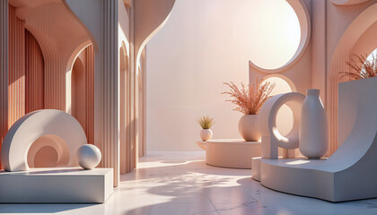Background for product presentation with beautiful modern design and lights and shadows