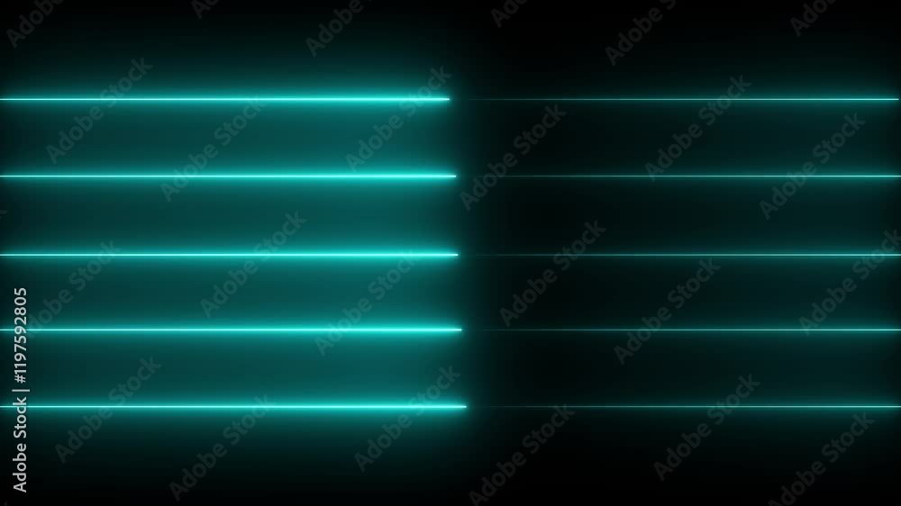 Poster abstract glowing neon lights blinking lines moving animation. colorful neon line moving on backgroun