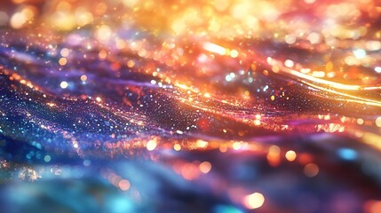 Fototapeta premium Colorful Abstract Background with Light Sparkle and Motion Effect