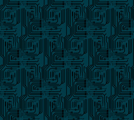 circuit board seamless pattern backround