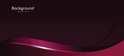 Soft dark pink background with abstract waves. Vector futuristic background copy space for banner or poster