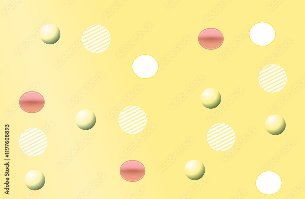 Poster abstract geometric background with gradient circles. modern design template.