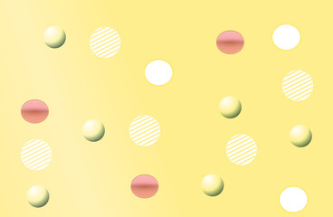 Abstract geometric background with gradient circles. Modern design template.