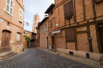 Fototapeta premium Cathédrale parc et ville de Albi