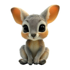 Fototapeta premium Baby kangaroo isolated on transparent background