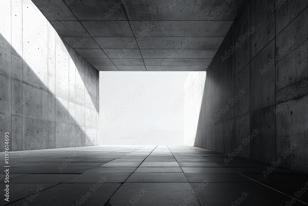 Poster Modern architectural space with ample room for text and creative design ideas suitable for various applications. Generative AI