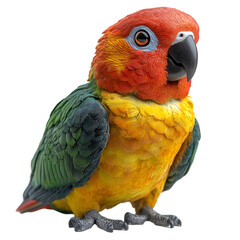 Cockatoos are isolated on a transparent background