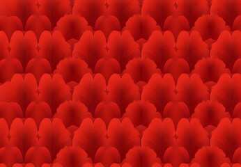 Obraz premium Seamless Pattern of Vibrant Red Flower Petals Close Up Floral Texture Background