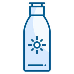Sunscreen Lotion  Icon Element For Design