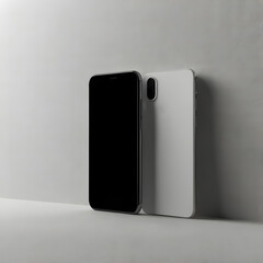 Blank smartphone template for mockup design