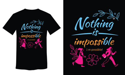 Woman typography t-shirt