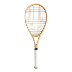 Realistic Racket Isolated on Transparent Background for Design Use