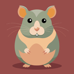 cartoon rat with acorn