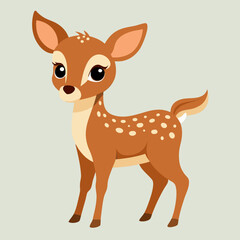 illustration of a cartoon deer