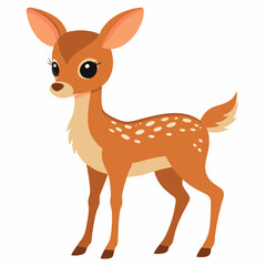 illustration of a cartoon deer