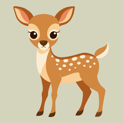 illustration of a cartoon deer