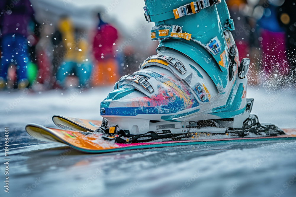 Poster Ski Shoes