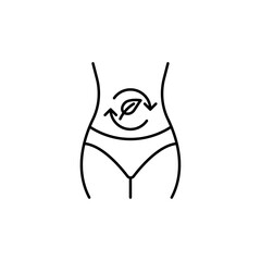 Detox icon in liner stroke style