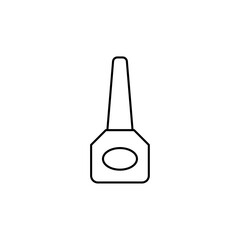 Eyeliner bottle icon in liner stroke style