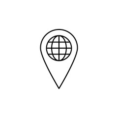 Global forum icon in liner stroke style